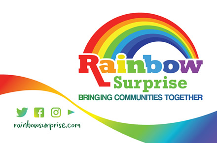Business Card Artwork Design For Rainbow Surprise