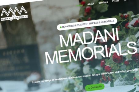 Website Design For Madani Memorials