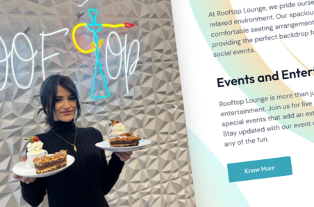 Website Design For Rooftop Lounge Shisha