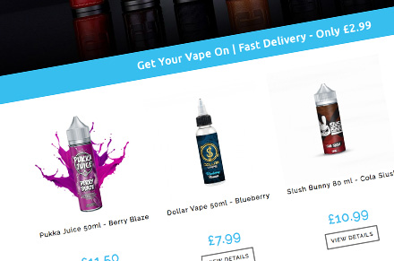 Website Design For Vape Dawg