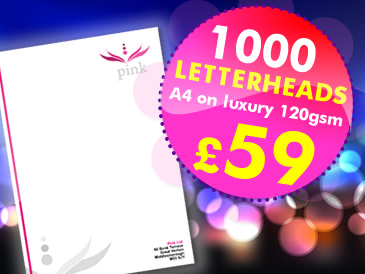 1000 A4 Letterheads Printed