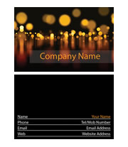 Golden Lights Business Card Template