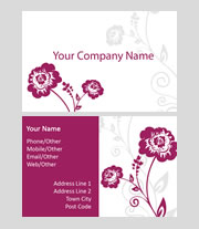 Floral Business Card Template